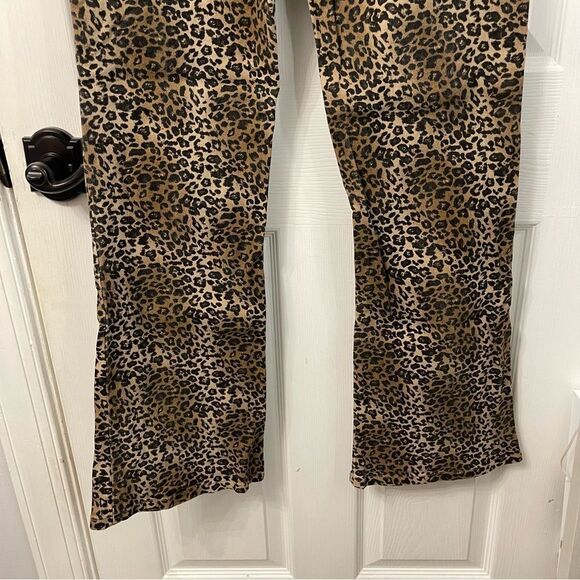 Leopard Print Matching Vest + Boot Cut Pants Set Western - Picture 14 of 16